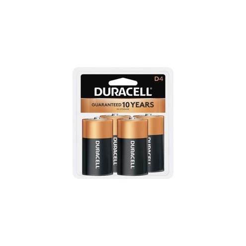Duracell Coppertop Alkaline D Battery - MN1300 - For Multipurpose - D - 1.5 V DC - Alkaline - 4 / Pack