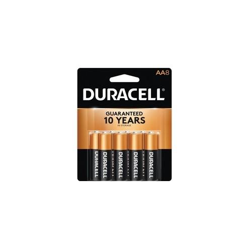 Duracell Coppertop Alkaline AA Battery - MN1500 - For Multipurpose - AA - Alkaline - 8 / Pack