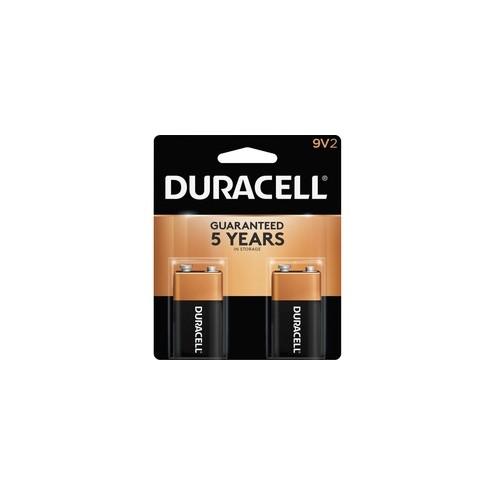 Duracell MN1604B2Z Alkaline General Purpose Battery - For Multipurpose - 9V - 9 V DC - Alkaline - 2 / Pack