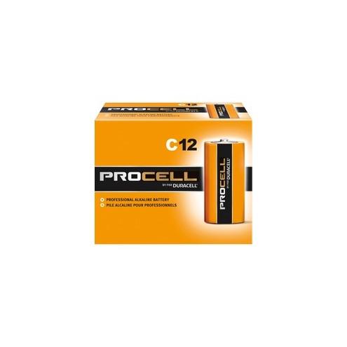 Duracell Procell Alkaline C Battery - PC1400 - For Multipurpose - C - 1.5 V DC - 7000 mAh - Alkaline - 12 / Box
