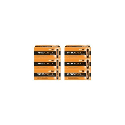 Duracell Procell Alkaline AA Battery - PC1500 - For Multipurpose - AA - 1.5 V DC - 2100 mAh - Alkaline - 144 / Carton