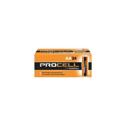 Duracell Procell Alkaline AA Battery - PC1500 - For Multipurpose - AA - 1.5 V DC - 2100 mAh - Alkaline - 24 / Box