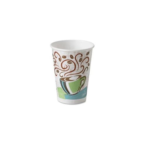 Dixie PerfecTouch Hot Cups - 12 fl oz - 25 / Pack - Paper - Hot Drink
