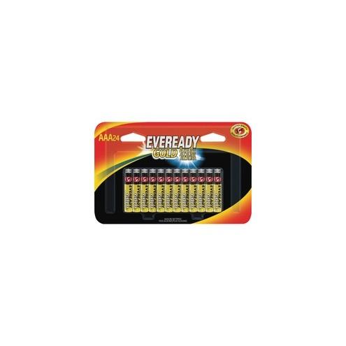 Eveready Gold Alkaline AAA Batteries - For Multipurpose, Remote Control, Radio, Calculator, Toy - AAA - Alkaline - 24 / Pack