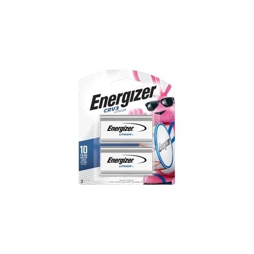 Energizer CRV3 Batteries, 2 Pack - For Multipurpose - 3 V DC - 3000 mAh - Lithium (Li) - 2 / Pack