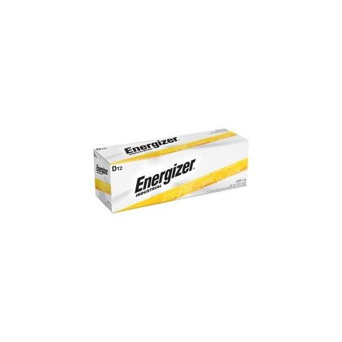 Energizer Industrial Alkaline D Batteries - For Multipurpose - D - 1.5 V DC - 2050 mAh - Alkaline - 12 / Box