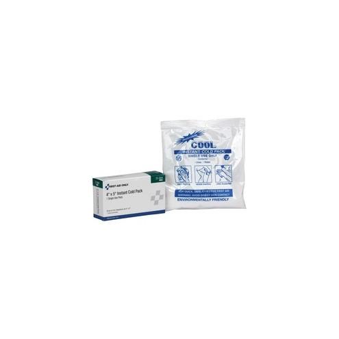 First Aid Only Single Use Instant Cold Pack - 4" x 5" - 30 / Carton