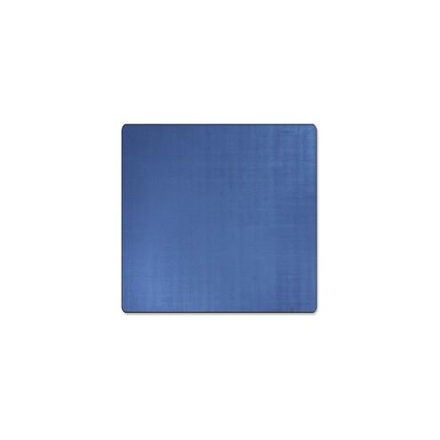 Flagship Carpets Classic Solid Color 6' Square Rug - Floor Rug - Classic, Traditional - 72" Length x 72" Width - Square - Blue - Nylon