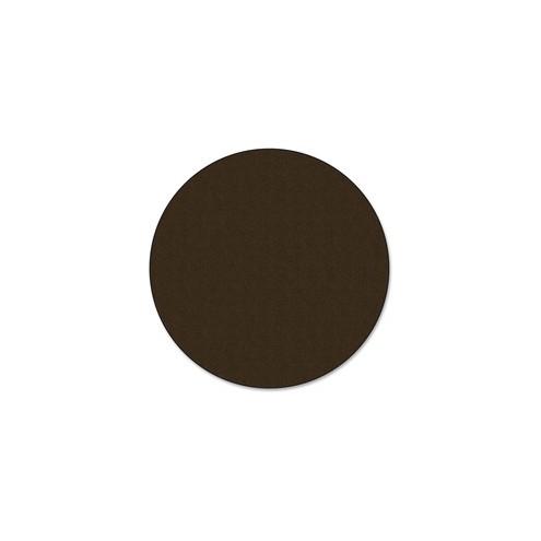Flagship Carpets Classic Solid Color 12' Round Rug - Floor Rug - Classic, Traditional - 12 ft Length - Circle - Chocolate - Nylon