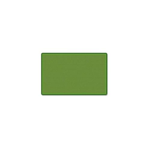 Flagship Carpets All-Over Weave Solid Color Rug - Classic - 99.96" Length x 69.96" Width - Green - Nylon