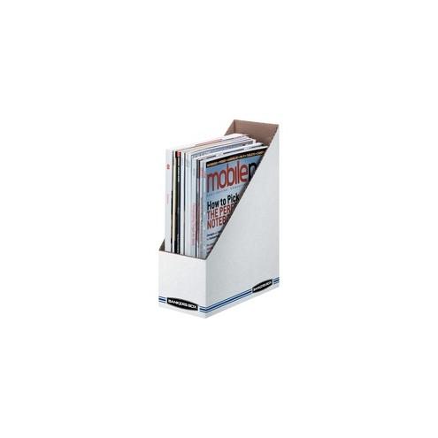 Bankers Box Stor/File™ Magazine Files - Letter - Blue, White - Fiberboard - 1 Each