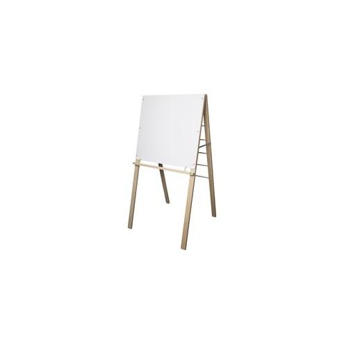 Flipside Big Book Easel - 24" (2 ft) Width x 24" (2 ft) Height - White Surface - Rectangle - Assembly Required - 1 Each