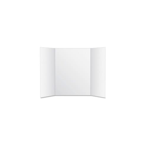 Geographics Royal Brites Project Board - 48" (4 ft) Width x 36" (3 ft) Height - White Surface - Rectangle - 6 / Carton