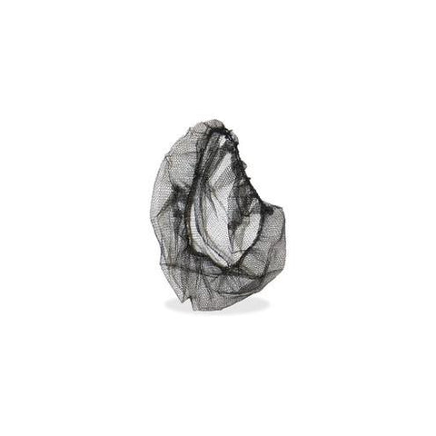 Genuine Joe Black Nylon Hair Net - Recommended for: Food Handling, Food Processing - 21" Stretched Diameter - Nylon - Black - 1000 / Carton