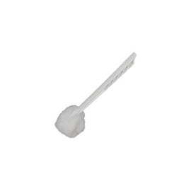 Genuine Joe Toilet Bowl Mop - 4.50" Head - 12" Plastic Handle - Durable, Scrubber Strip, Acid Resistant - 25 / Carton - White