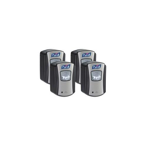 PURELL® LTX-7 Hands-free Sanitizer Dispenser - Automatic - 23.67 fl oz Capacity - Chrome Black - 4 / Carton