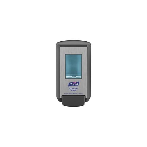 PURELL® Education CS4 Soap Dispenser - Manual - 1.32 quart Capacity - Site Window, Locking Mechanism, Durable, Wall Mountable - Graphite - 1Each