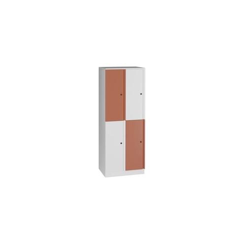 Great Openings Quad Locker - for Jacket, Shoes - Overall Size 65.9" x 24" - Multi - Metal