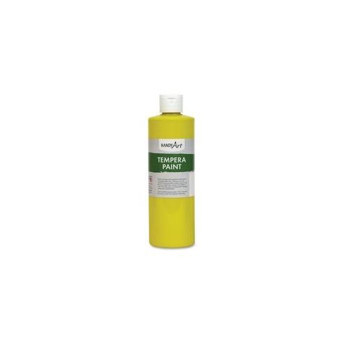 Handy Art 16 oz. Premium Tempera Paint - 16 fl oz - 1 Each - Yellow