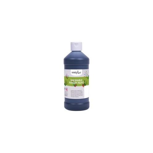 Handy Art Washable Finger Paint - 16 fl oz - 1 Each - Black