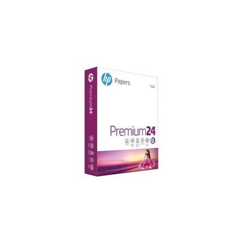 HP Papers Premium24 Laser Print Laser Paper - Letter - 8 1/2" x 11" - 24 lb Basis Weight - Smooth - White