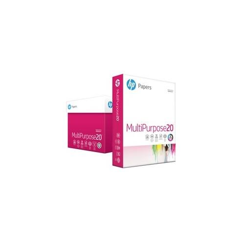 HP Papers MultiPurpose20 Laser, Inkjet Print Copy & Multipurpose Paper - Letter - 8 1/2" x 11" - 20 lb Basis Weight - Smooth - 5 / Carton - Bright White