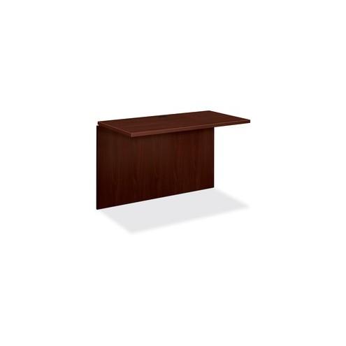 HON 10500 Series Bridge, 47"W x 24"D - 47" x 24" x 29.5" - Square Edge - Material: Wood - Finish: Laminate, Mahogany