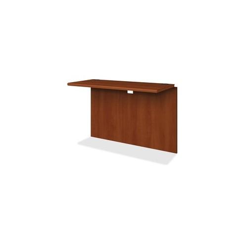 HON 10700 Series Bridge, 42"W x 20"D - 42" x 20" x 29.5" - Waterfall Edge - Material: Wood - Finish: Cognac, Laminate