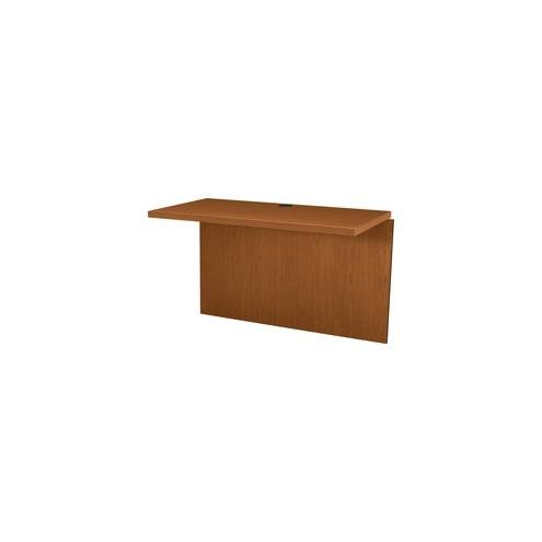 HON Valido Bridge, 47"W x 24"D - 47" x 24" x 29.5" x 1.5" - Ribbon Edge - Material: Particleboard - Finish: Bourbon Cherry, Cherry, Laminate