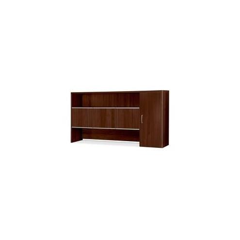 HON Attune Laminate Series Stack-on Storage Hutch - 72" x 14.6" x 37.1" - Drawer(s)1 Door(s) - 2 Shelve(s) - Material: Wood Grain - Finish: Laminate, Mahogany