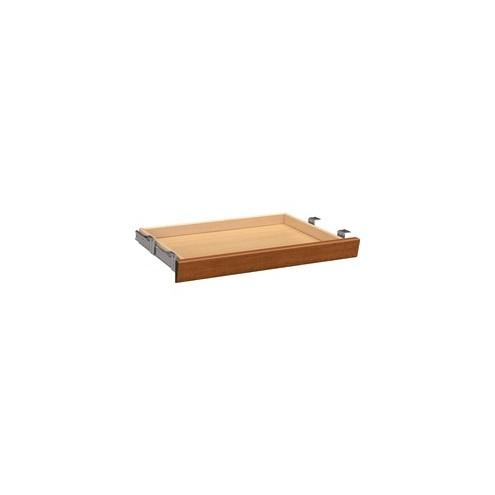 HON 10500 Series Angled Center Drawer - 26" Width x 15.4" Depth x 2.5" Height - Wood - Bourbon Cherry