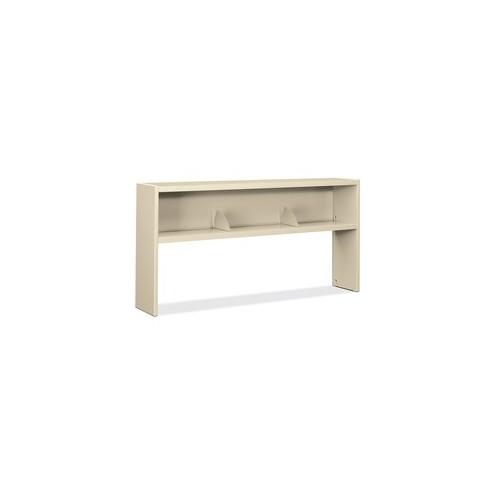 HON 38000 Series Stack-On Storage, 72"W - 72" x 13.5" x 34.8" - Flat Edge - Material: Steel - Finish: Putty