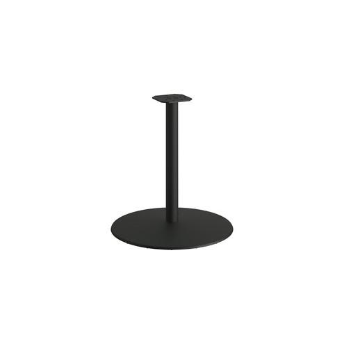HON HON Between Table Disc Base f/ 30" Tabletop - Platinum Round, Black Base - 27.80" Height