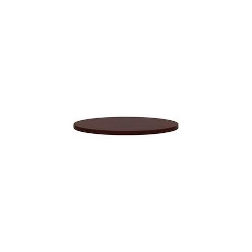 HON Conference Table Top - Laminated Round Top - 1.12" Table Top Thickness x 42" Table Top Diameter - Mahogany