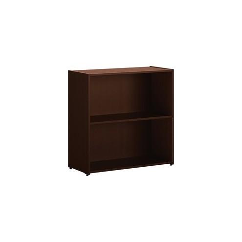 HON 101 Bookcase, 2 Shelves - 29.8" x 13" x 29.5" - 2 Shelve(s) - Square Edge - Material: Particleboard - Finish: Mocha, Thermofused Laminate (TFL)