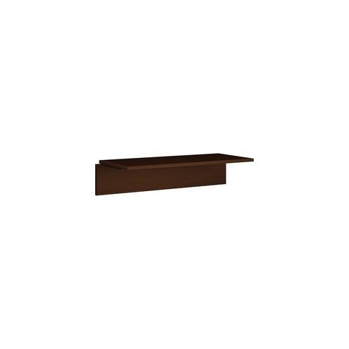HON 101 Bridge, Mocha - 44.5" x 19.9" x 10.5" , 1" Work Surface - Square Edge - Material: Particleboard - Finish: Mocha, Thermofused Laminate (TFL)