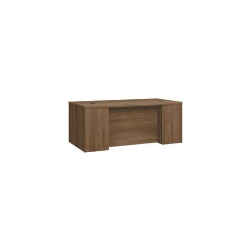 HON Foundation Breakfront Desk Shell - 72" x 42" x 29" , 1" Top, 1" Panel - Finish: Thermofused Laminate (TFL), Pinnacle