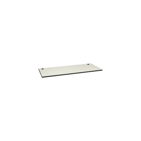 HON Huddle Table Top, 72"W x 30"D - Charcoal Rectangle, Laminated Top - 72" Table Top Length x 30" Table Top Width x 1.13" Table Top Thickness - Silver Mesh