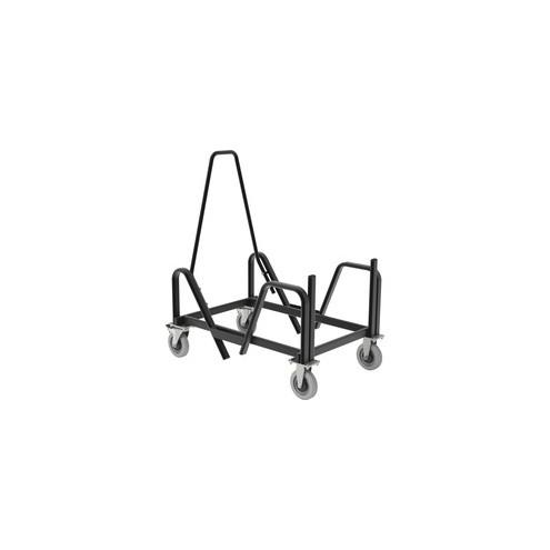HON Motivate Cart - 4 Casters - 5" Caster Size - x 21" Width x 34.3" Depth x 36" Height - Steel Frame - Black - 1 Each