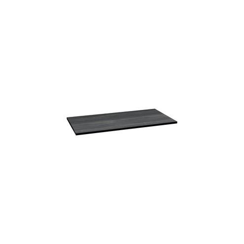 HON Huddle Sterling Ash Rectangular Table Top - Gray Rectangle Top - 60" Table Top Width x 30" Table Top Depth - Assembly Required