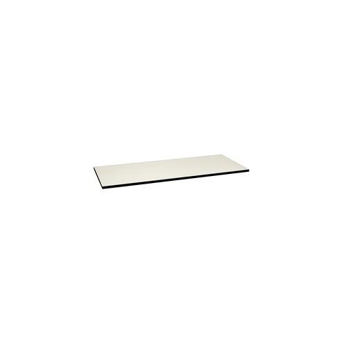 HON Huddle Table Top, 72"W x 30"D - Black Rectangle, High Pressure Laminate (HPL), Silver Mesh Top - 72" Table Top Length x 30" Table Top Width x 1.13" Table Top Thickness - Steel