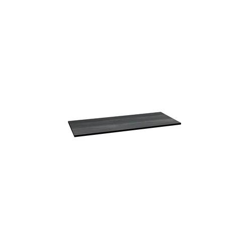 HON Huddle Sterling Ash Rectangular Table Top - Gray Rectangle Top - 72" Table Top Width x 30" Table Top Depth - Assembly Required