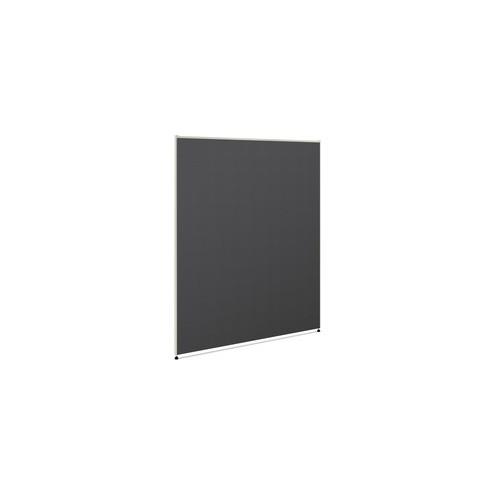 HON Verse Office Partition - 48" Width x 1.5" Depth x 60" Height - Metal - Graphite