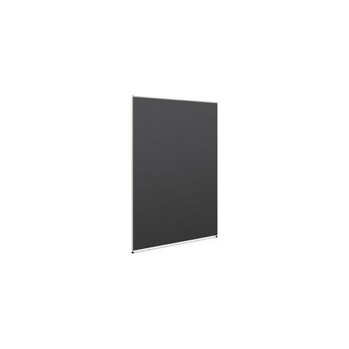 HON Verse Office Partition - 48" Width x 1.5" Depth x 72" Height - Metal - Graphite