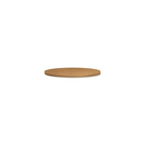 HON Preside Cafeteria Table Top - Round Top - 1.13" Table Top Thickness x 48" Table Top Diameter - Assembly Required - Harvest, Laminated