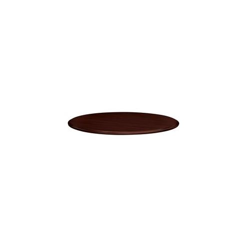 HON Preside Laminate Round Top, 42"D - Round Top - 1.13" Table Top Thickness x 42" Table Top Diameter - Laminated, Mahogany