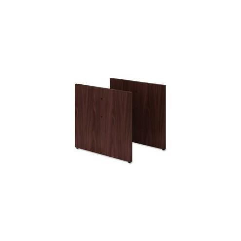 HON Preside Panel Base Kit, 2 per Kit - Slab Base - 27.75" Height - Assembly Required - Laminated, Mahogany