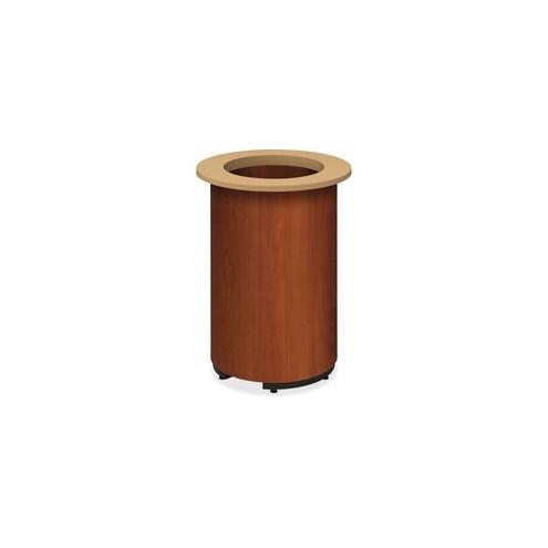 HON Preside Laminate Cylinder Base - Cylindrical Base - Cognac, High Pressure Laminate (HPL) - Plywood