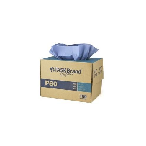 Hospeco Hydro-Spun TwinTote Dispenser Wipers - 17" x 12" - White - Durable, Absorbent, Low Linting - For Multipurpose - 160 Quantity Per Box - 1 Box