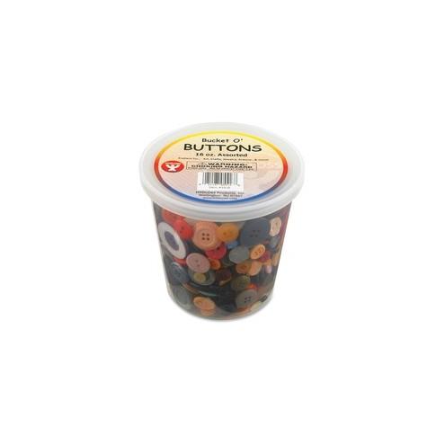 Hygloss Bucket 'O Buttons - Project, Art, Jewelry, Craft Project - Recommended For 3 Year - 1 Each - Assorted